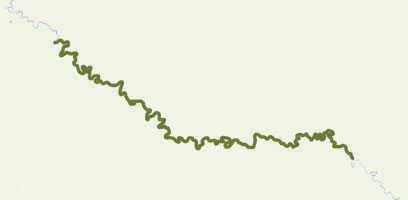 Las Piedras River Boat Route Map