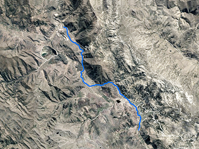 Cusco Rafting Satellite Map